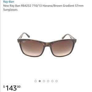 Never worn Ray Ban sunglasses